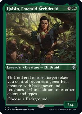 Halsin, Emerald Archdruid (Foil Etched) (516) [Commander Legends: Battle for Baldur's Gate]