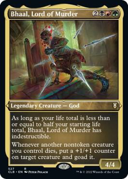 Bhaal, Lord of Murder (Foil Etched) (527) [Commander Legends: Battle for Baldur's Gate]