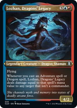 Lozhan, Dragons' Legacy (Foil Etched) (539) [Commander Legends: Battle for Baldur's Gate]
