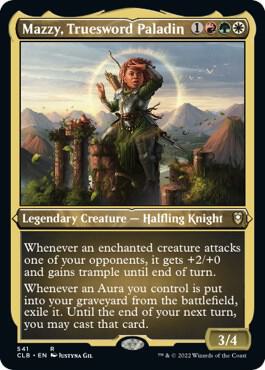 Mazzy, Truesword Paladin (Foil Etched) (541) [Commander Legends: Battle for Baldur's Gate]