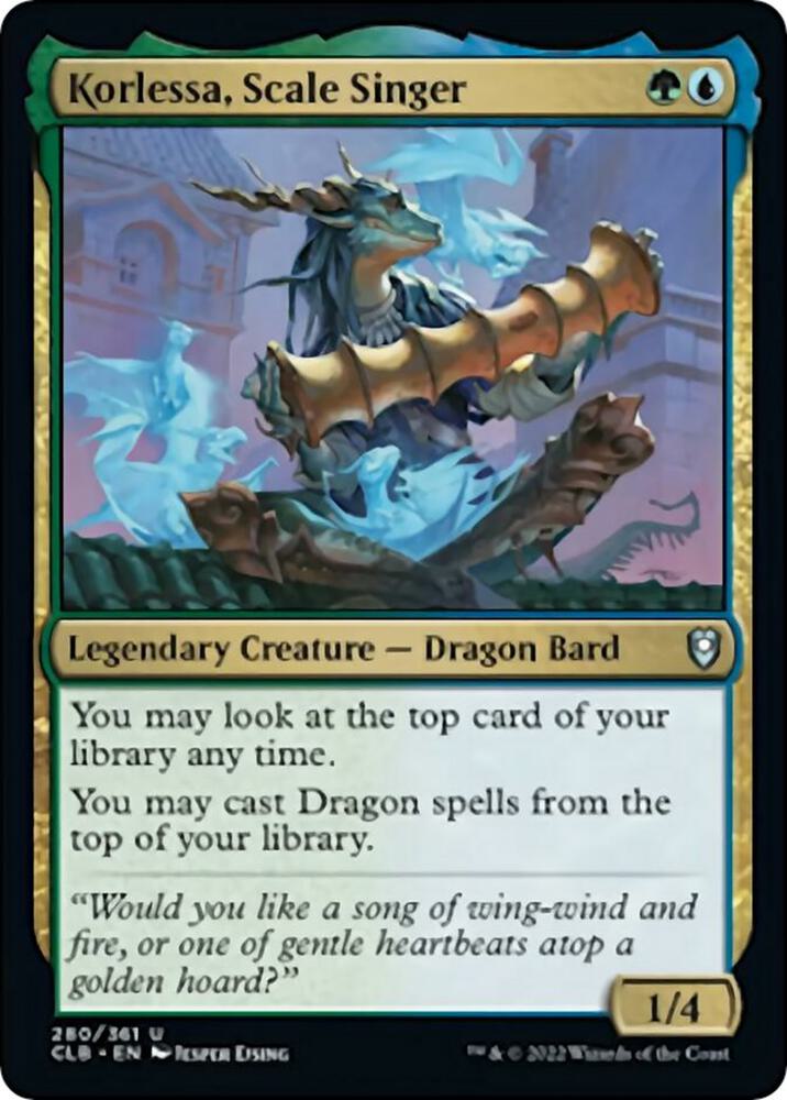 Korlessa, Scale Singer (280) [Commander Legends: Battle for Baldur's Gate]