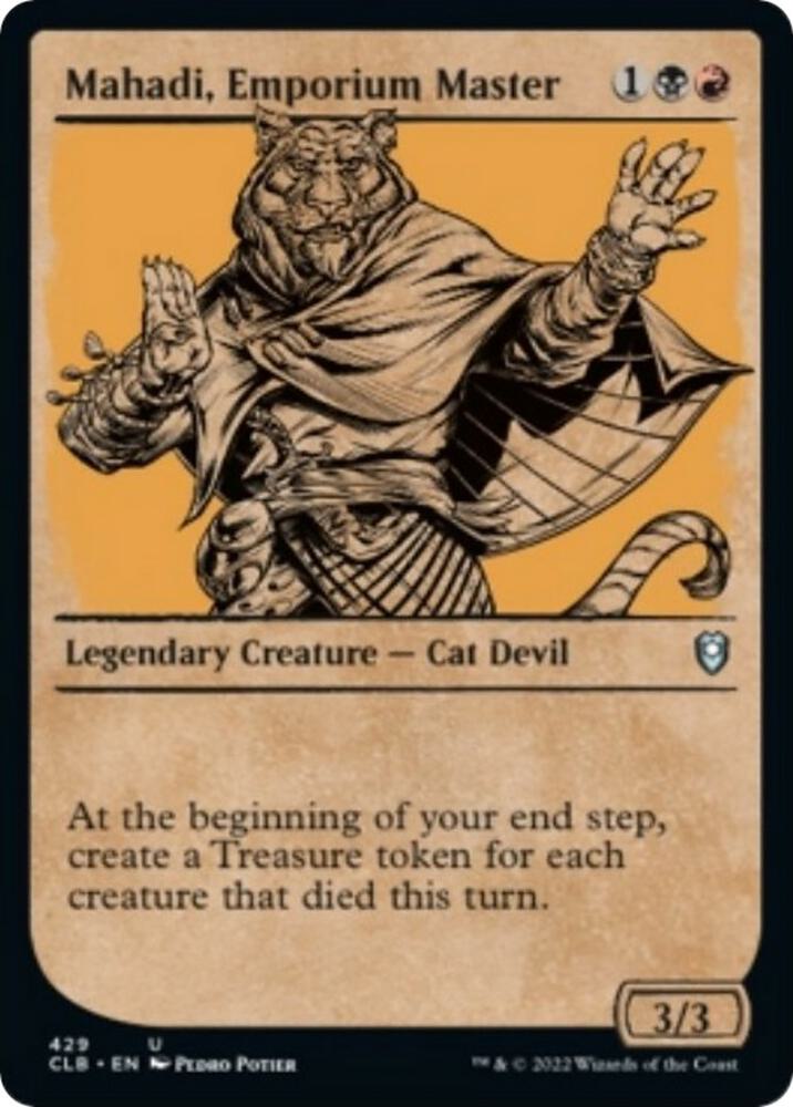 Mahadi, Emporium Master (Showcase) (429) [Commander Legends: Battle for Baldur's Gate] [Showcase]