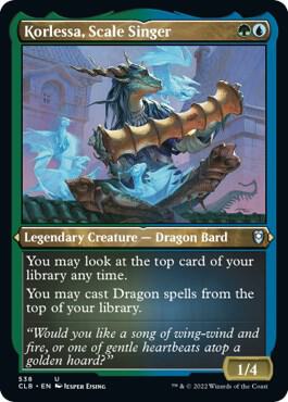 Korlessa, Scale Singer (Foil Etched) (538) [Commander Legends: Battle for Baldur's Gate]