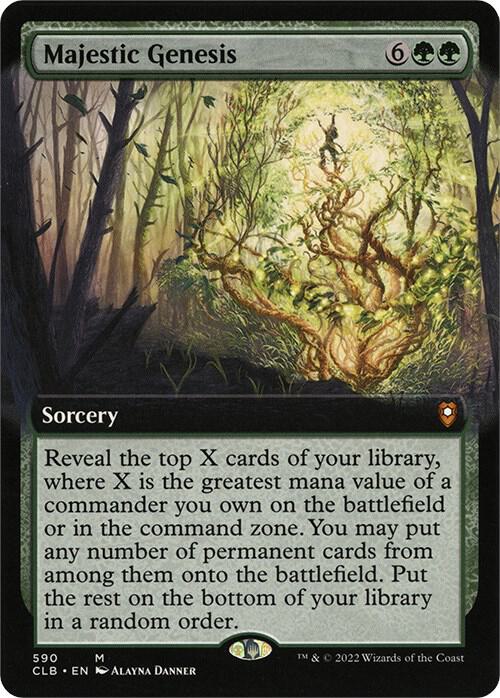 Majestic Genesis (Extended Art) (590) [Commander Legends: Battle for Baldur's Gate] [Extended Art]