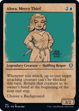 Alora, Merry Thief (Showcase) (381) [Commander Legends: Battle for Baldur's Gate] [Showcase]