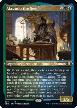 Alaundo the Seer (Foil Etched) (523) [Commander Legends: Battle for Baldur's Gate]