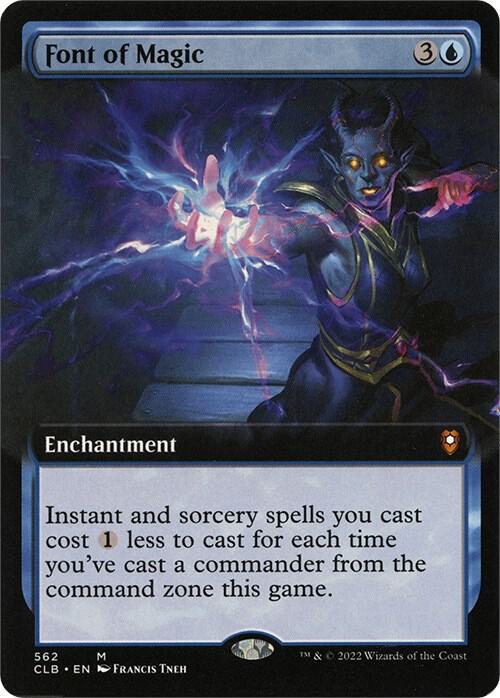 Font of Magic (Extended Art) (562) [Commander Legends: Battle for Baldur's Gate] [Extended Art]