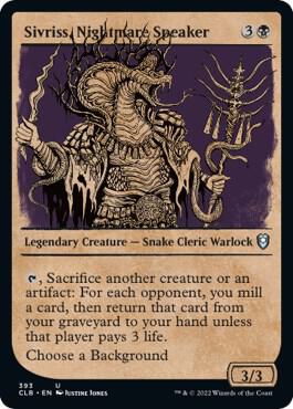 Sivriss, Nightmare Speaker (Showcase) (393) [Commander Legends: Battle for Baldur's Gate] [Showcase]