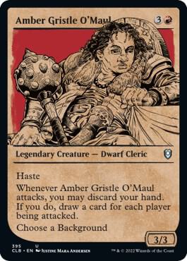 Amber Gristle O'Maul (Showcase) (395) [Commander Legends: Battle for Baldur's Gate] [Showcase]
