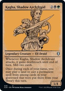 Kagha, Shadow Archdruid (Showcase) (426) [Commander Legends: Battle for Baldur's Gate] [Showcase]