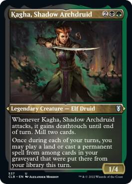 Kagha, Shadow Archdruid (Foil Etched) (537) [Commander Legends: Battle for Baldur's Gate]
