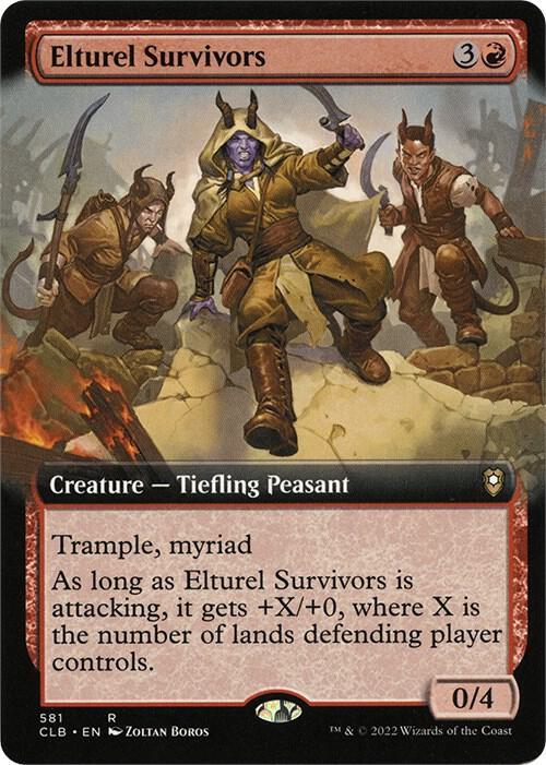 Elturel Survivors (Extended Art) (581) [Commander Legends: Battle for Baldur's Gate] [Extended Art]