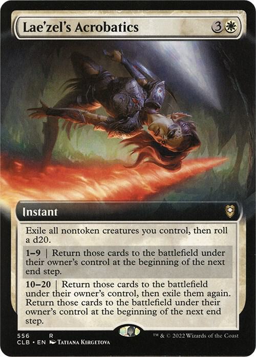 Lae'zel's Acrobatics (Extended Art) (556) [Commander Legends: Battle for Baldur's Gate] [Extended Art]