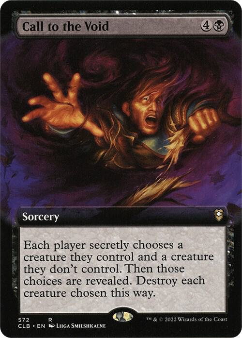 Call to the Void (Extended Art) (572) [Commander Legends: Battle for Baldur's Gate] [Extended Art]