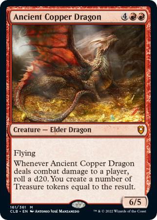Ancient Copper Dragon (161) [Commander Legends: Battle for Baldur's Gate]
