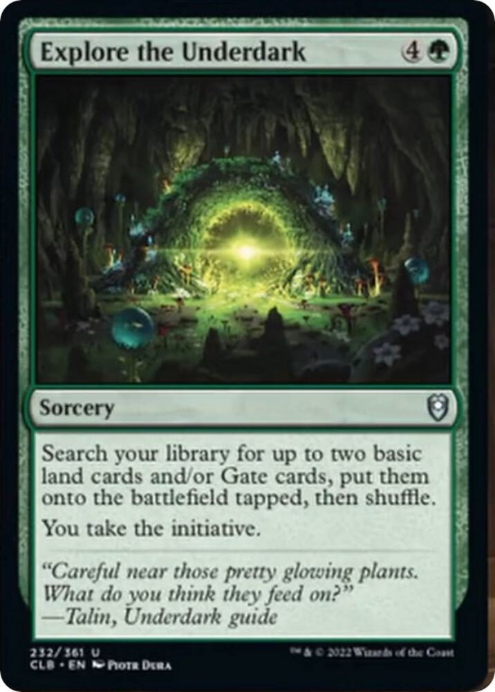Explore the Underdark (232) [Commander Legends: Battle for Baldur's Gate]