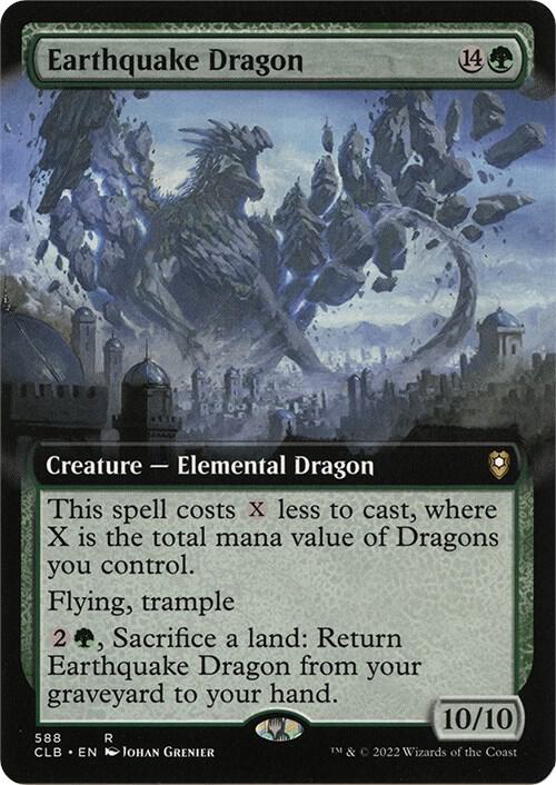 Earthquake Dragon (Extended Art) (588) [Commander Legends: Battle for Baldur's Gate] [Extended Art]