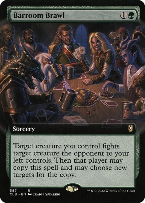 Barroom Brawl (Extended Art) (587) [Commander Legends: Battle for Baldur's Gate] [Extended Art]