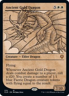 Ancient Gold Dragon (Showcase) (376) [Commander Legends: Battle for Baldur's Gate] [Showcase]