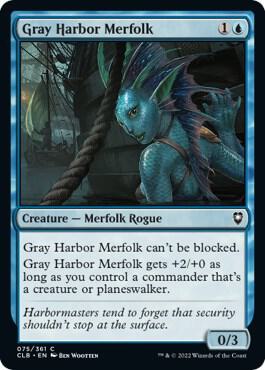 Gray Harbor Merfolk (75) [Commander Legends: Battle for Baldur's Gate]