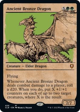 Ancient Bronze Dragon (Showcase) (406) [Commander Legends: Battle for Baldur's Gate] [Showcase]