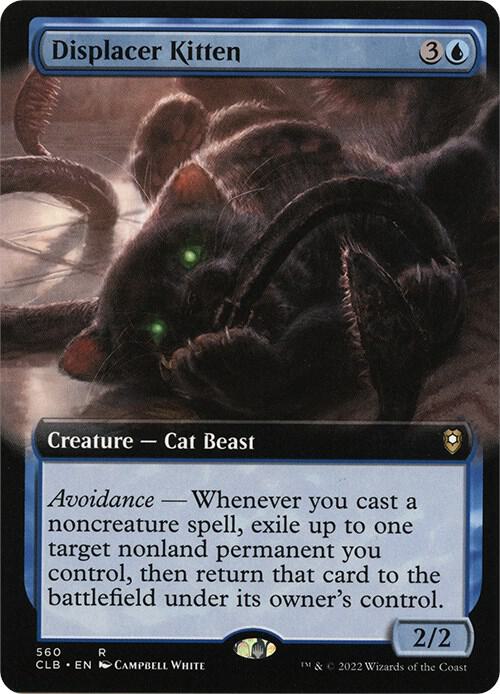 Displacer Kitten (Extended Art) (560) [Commander Legends: Battle for Baldur's Gate] [Extended Art]