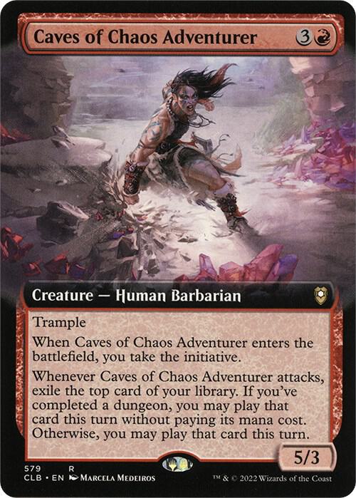 Caves of Chaos Adventurer (Extended Art) (579) [Commander Legends: Battle for Baldur's Gate] [Extended Art]