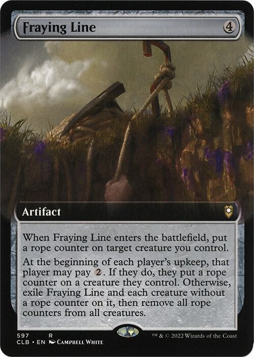 Fraying Line (Extended Art) (597) [Commander Legends: Battle for Baldur's Gate] [Extended Art]