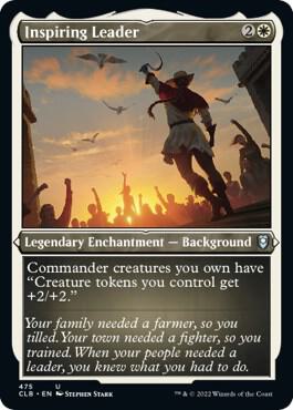 Inspiring Leader (Foil Etched) (475) [Commander Legends: Battle for Baldur's Gate]