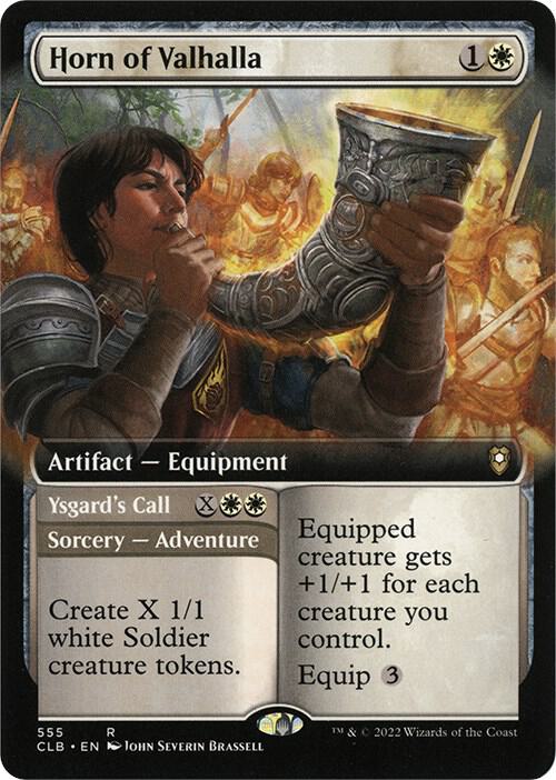Horn of Valhalla (Extended Art) (555) [Commander Legends: Battle for Baldur's Gate] [Extended Art]
