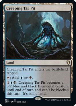Creeping Tar Pit (888) [Commander Legends: Battle for Baldur's Gate]