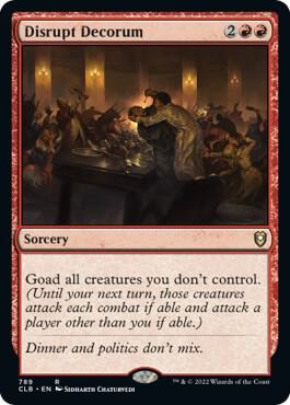 Disrupt Decorum (789) [Commander Legends: Battle for Baldur's Gate]