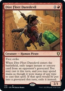 Dire Fleet Daredevil (788) [Commander Legends: Battle for Baldur's Gate]