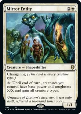 Mirror Entity (701) [Commander Legends: Battle for Baldur's Gate]