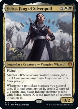 Felisa, Fang of Silverquill (845) [Commander Legends: Battle for Baldur's Gate]