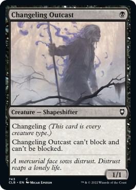 Changeling Outcast (743) [Commander Legends: Battle for Baldur's Gate]
