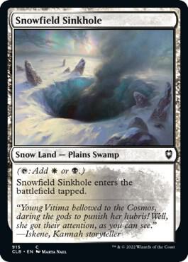 Snowfield Sinkhole (915) [Commander Legends: Battle for Baldur's Gate]
