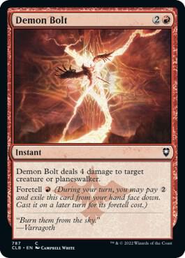 Demon Bolt (787) [Commander Legends: Battle for Baldur's Gate]