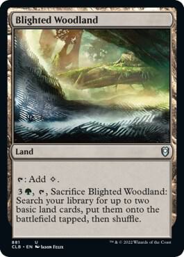 Blighted Woodland (881) [Commander Legends: Battle for Baldur's Gate]