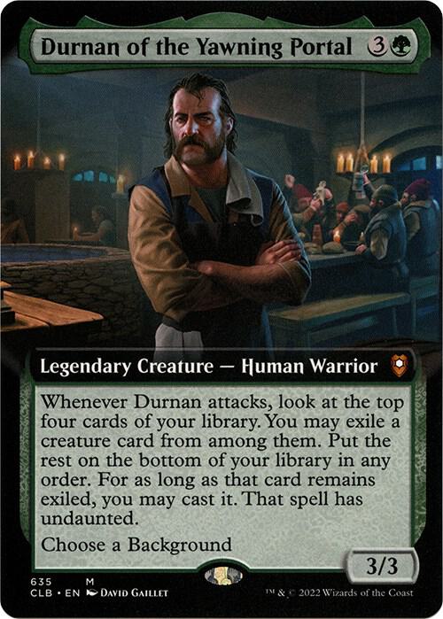 Durnan of the Yawning Portal (Extended Art) (635) [Commander Legends: Battle for Baldur's Gate] [Extended Art]