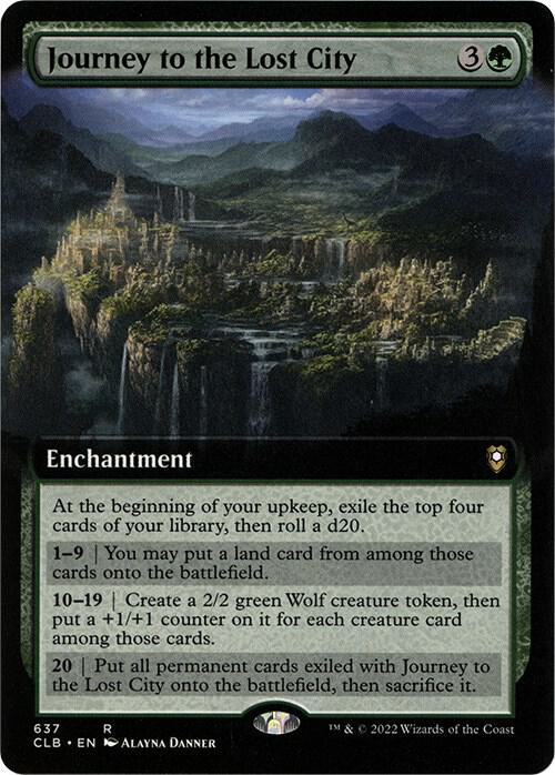Journey to the Lost City (Extended Art) (637) [Commander Legends: Battle for Baldur's Gate] [Extended Art]