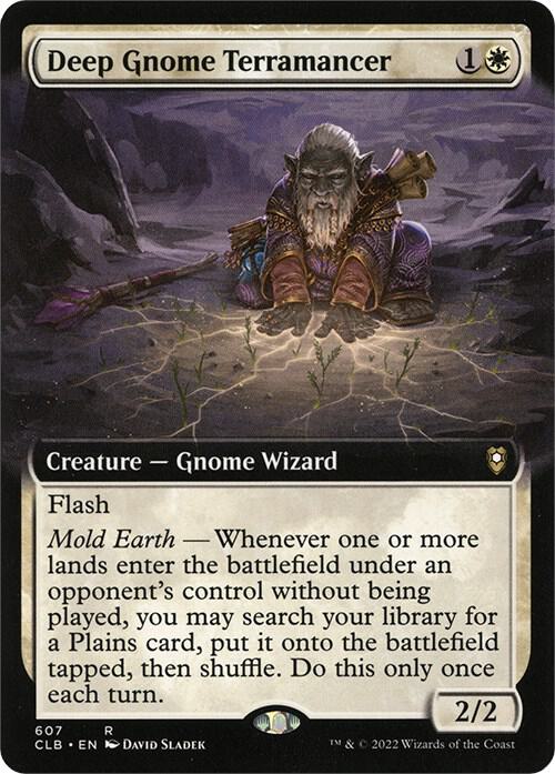 Deep Gnome Terramancer (Extended Art) (607) [Commander Legends: Battle for Baldur's Gate] [Extended Art]
