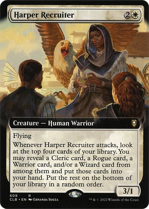Harper Recruiter (Extended Art) (609) [Commander Legends: Battle for Baldur's Gate] [Extended Art]