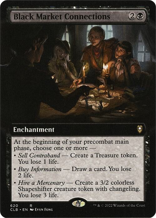 Black Market Connections (Extended Art) (620) [Commander Legends: Battle for Baldur's Gate] [Extended Art]