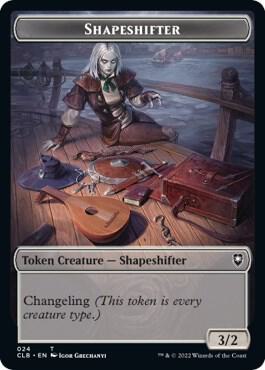 Shapeshifter (024) // Shapeshifter (028) Double-Sided Token (24 // 28) [Commander Legends: Battle for Baldur's Gate]