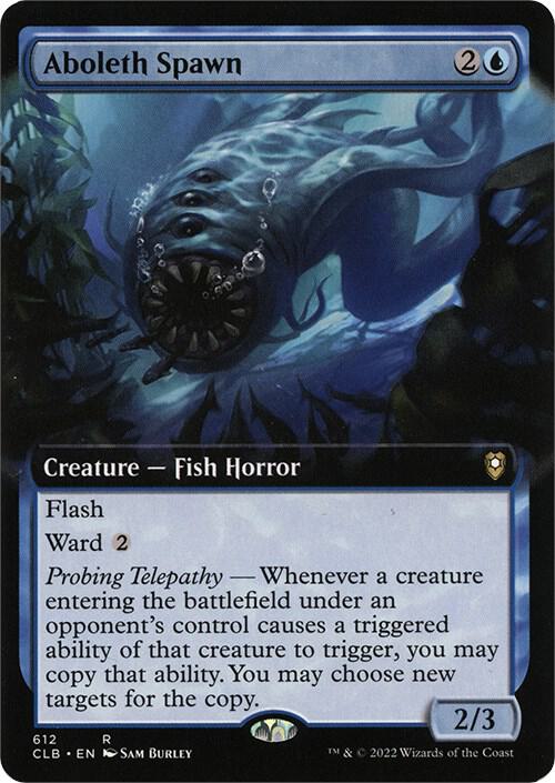 Aboleth Spawn (Extended Art) (612) [Commander Legends: Battle for Baldur's Gate] [Extended Art]