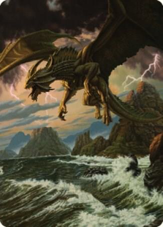 Ancient Bronze Dragon Art Card (3/81) [Commander Legends: Battle for Baldur's Gate Art Series]