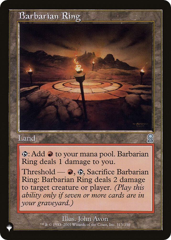 Barbarian Ring (313/350) [The List]