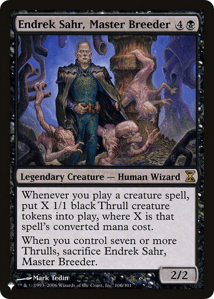 Endrek Sahr, Master Breeder (106/301) [The List]