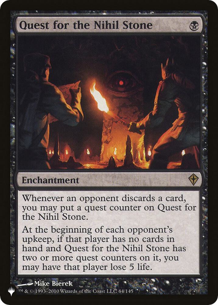 Quest for the Nihil Stone (64/145) [The List]